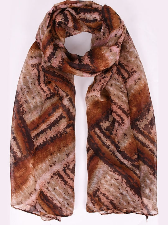 T & D Women's Scarf Brown