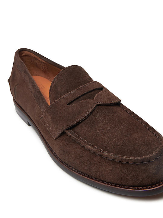 Men's Suede Moccasins Brown