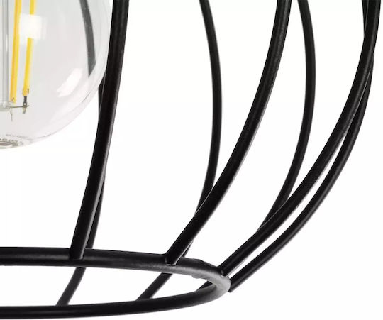 GloboStar Bituin Deckenleuchte 21cm Schwarz mit Fassung E27