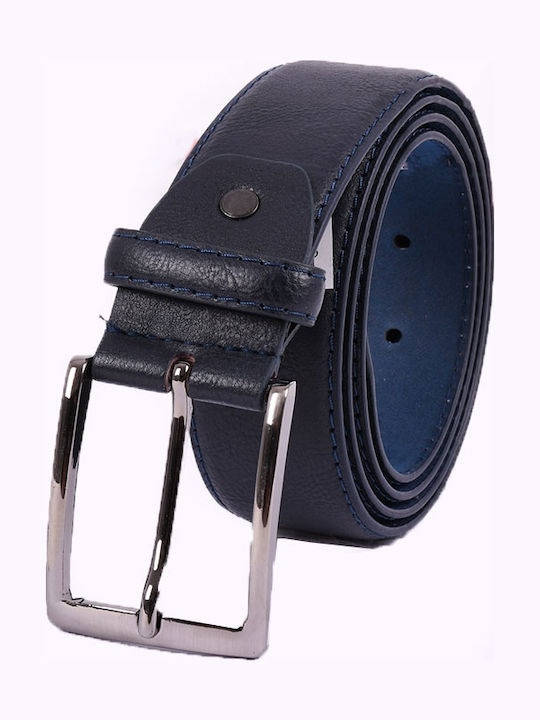Herren Gürtel aus Künstliches Leder Blau