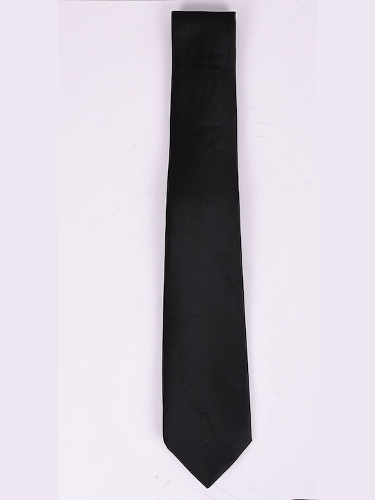 Mcan Herren Krawatte Synthetisch,Polyester/Cotton/Leather Monochrom in Schwarz Farbe