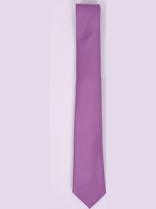 Unounouno Men's Tie Synthetic Monochrome in Purple Color