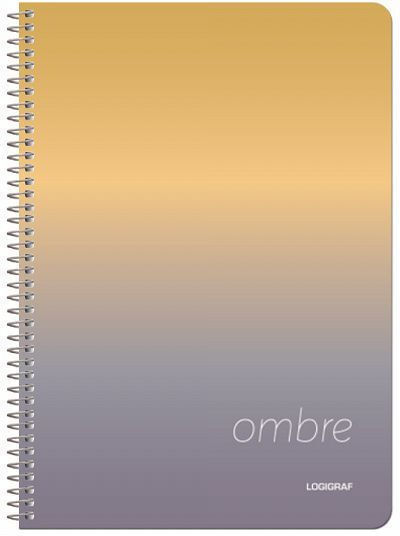 Logigraf Spiral Notebooks Ruled B5 2 Subjects Ombre 10pcs