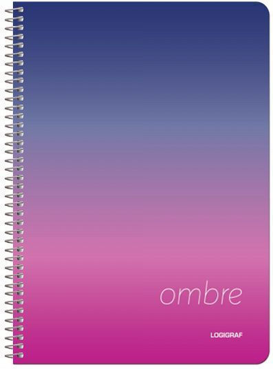 Logigraf Spiral Notebooks Ruled B5 2 Subjects Ombre 10pcs