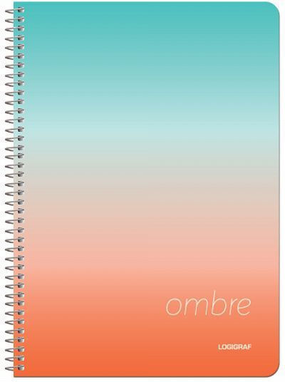 Logigraf Spiral Notebooks Ruled B5 2 Subjects Ombre 10pcs