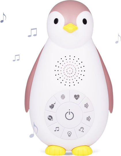 Zazu Sleep Toy Zoe The Penguin with White Noise and Light for 0++ Months