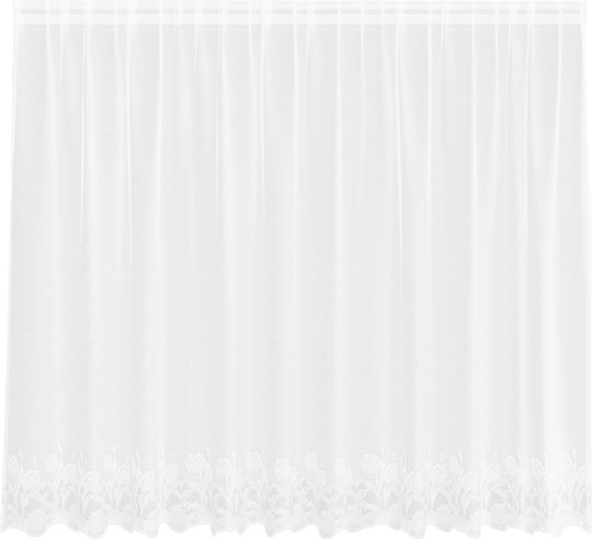 vidaXL White Window Curtain with Pencil Pleat 300x140cm