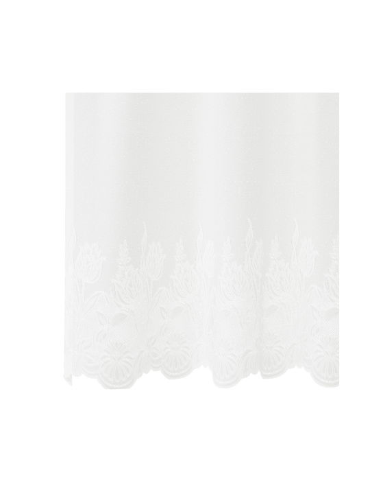 vidaXL White Window Curtain with Pencil Pleat 400x100cm