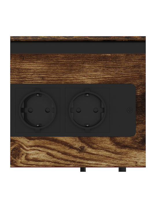 Nachttisch Smoky Oak 28.1x40.9x75cm