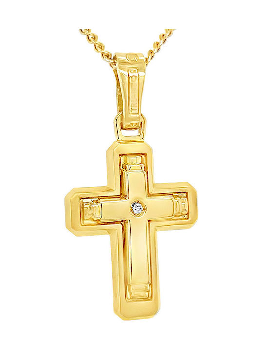 Xryseio Women's Gold Cross 18K