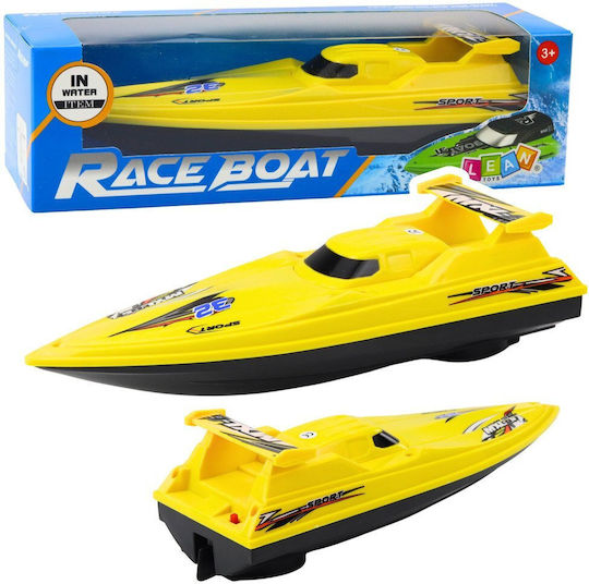 Lean Toys Motorboat Όχημα Παιχνίδι Παραλίας Κίτρινο