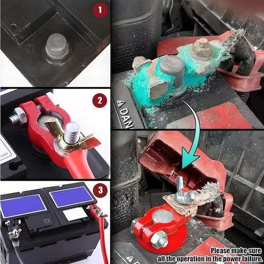 Battery Clamps 6v 12v 24v Set