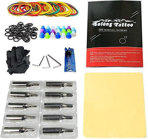Set 4 Accesorii Pentru Mașini De Tatuat Alimentare Ace Geantă De Transport Mașină De Tatuat