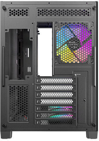 Antec C5 Геймърско бюро Midi Tower Компютърна кутия със страничен прозорец и ARGB осветление Черен
