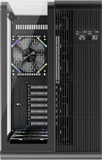 1STPLAYER RT7 Gaming Midi Tower Κουτί Υπολογιστή με Πλαϊνό Παράθυρο Μαύρο