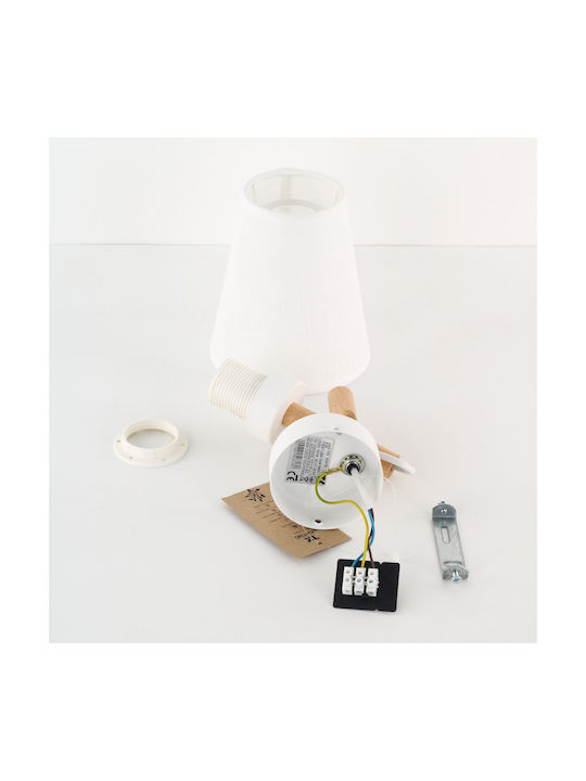TK Lighting Vaio Single Spot with Socket E27 in White Color