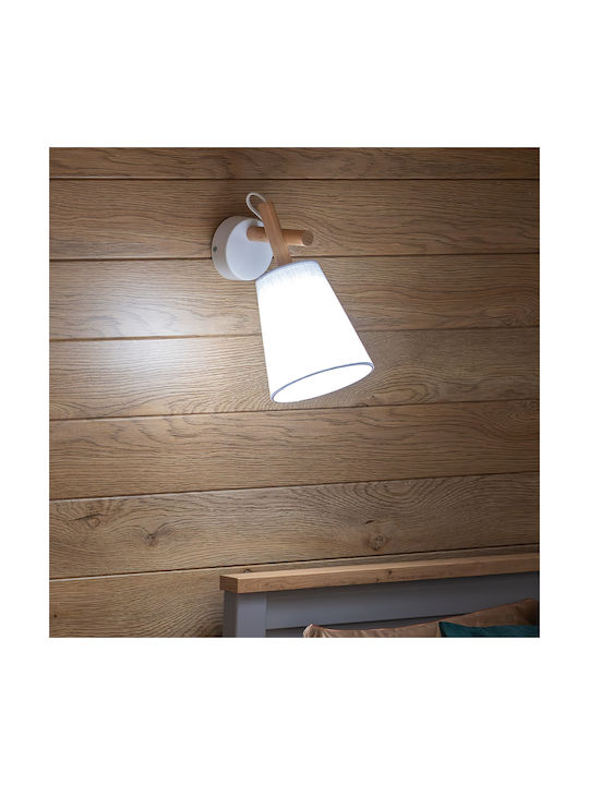 TK Lighting Vaio Single Spot with Socket E27 in White Color