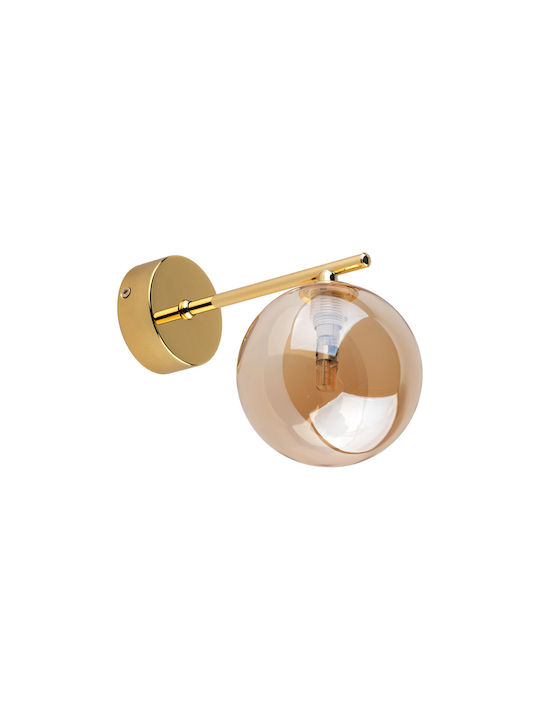 TK Lighting Estera Φωτιστικό Τοίχου Χρυσό 22x17εκ.