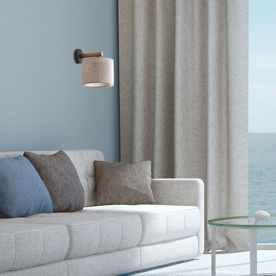 TK Lighting Deva Lamp Wall Beige 25.5x25.5cm