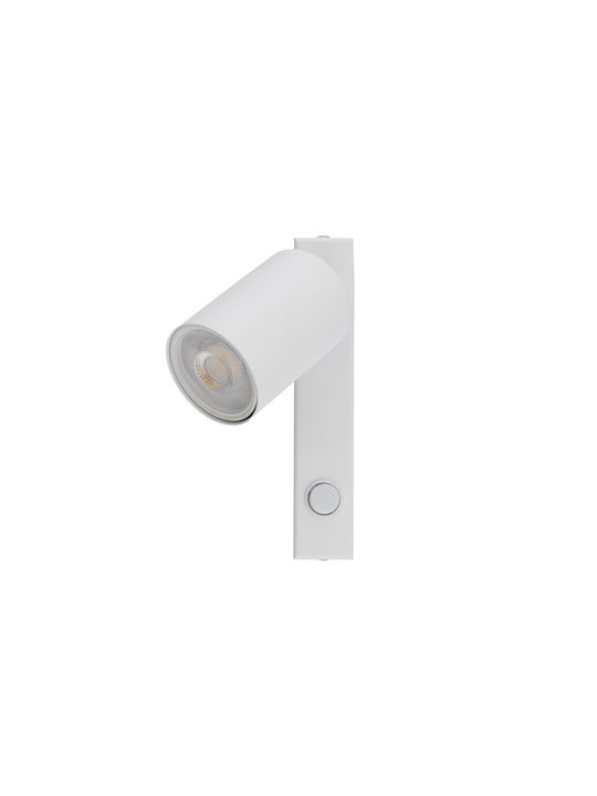 TK Lighting Μοντέρνο Φωτιστικό Τοίχου με Ντουί GU10 Λευκό 11x14.5εκ.