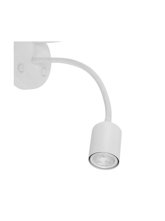 TK Lighting Maja Lamp Wall with Socket E27 White 45x22cm