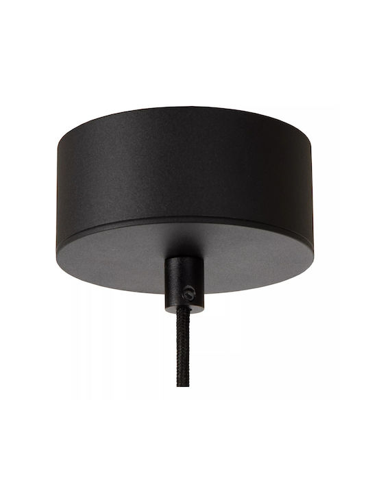 Lucide Lightning Kenneth Pendant Light Black 60x60cm