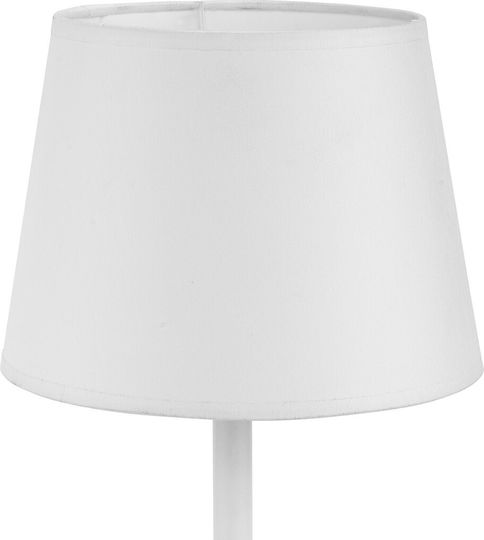 TK Lighting Maja Lampă de masă pentru Soclu E27 cu Abajur Alb și Bază