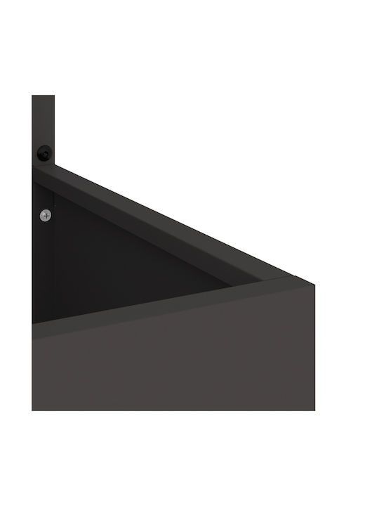 vidaXL Topf Metallisch Black 32x140cm.