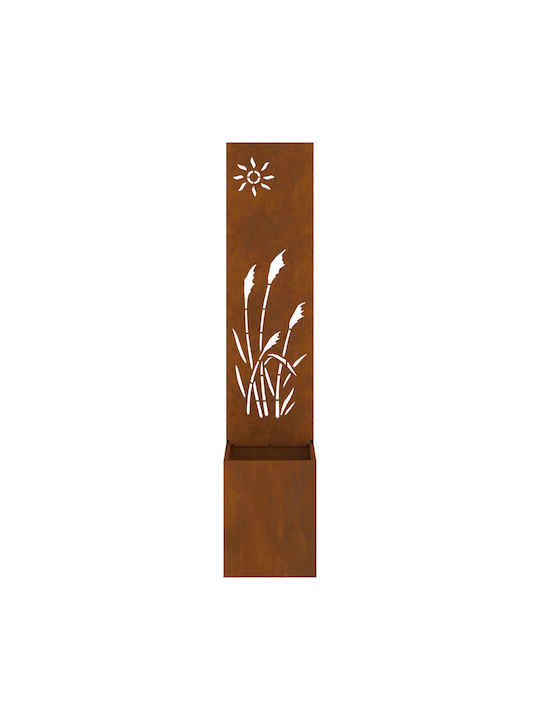 vidaXL Topf Metallisch Σκ Rusty 32x140cm.