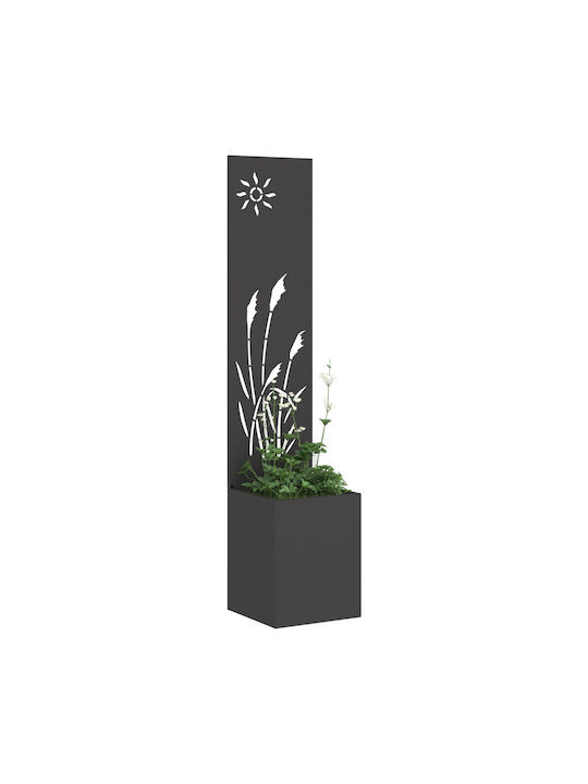 vidaXL Topf Metallisch Black 32x140cm.