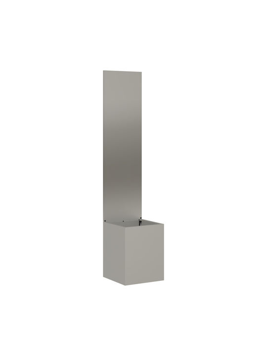 vidaXL Topf Metallisch Sk Rusty 32x140cm.