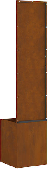 vidaXL Topf Metallisch Sk Rusty 32x140cm.