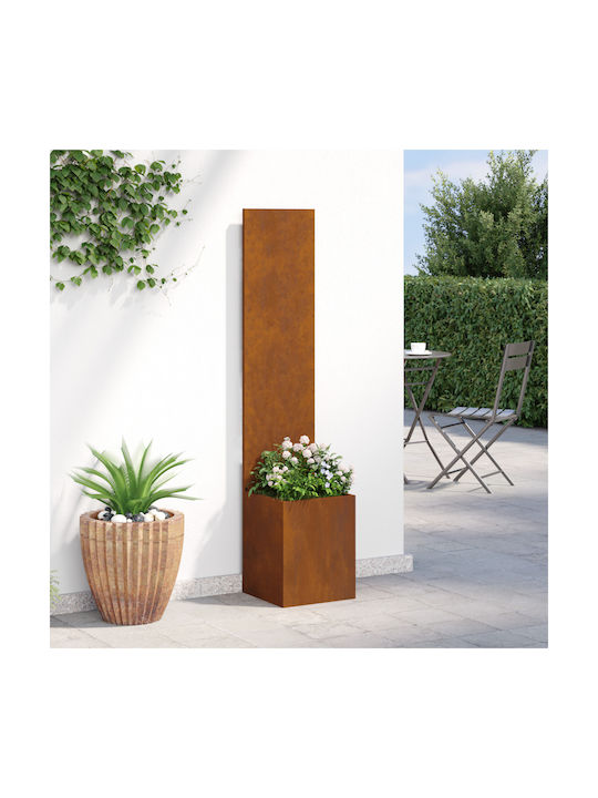 vidaXL Topf Metallisch Sk Rusty 32x140cm.