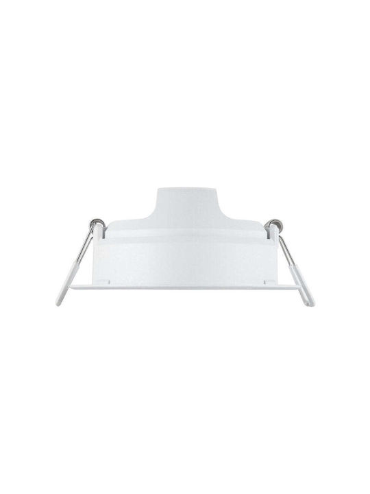Philips Meson Metallic Recessed Spot with Integrated LED and Natural White Light White 9.5x9.5cm. 1pcs