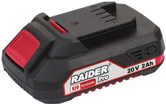 Raider Μπαταρία Εργαλείου Λιθίου 20V με Χωρητικότητα 2Ah
