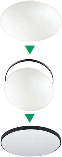 Vito Στρογγυλό Εξωτερικό LED Panel 32W με Φυσικό Λευκό Φως 4000K 38εκ.
