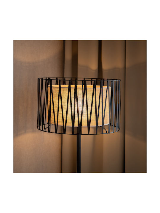 TK Lighting Harmony Φωτιστικό Δαπέδου Υ158xΜ50εκ. με Ντουί για Λαμπτήρα E27 Μαύρο
