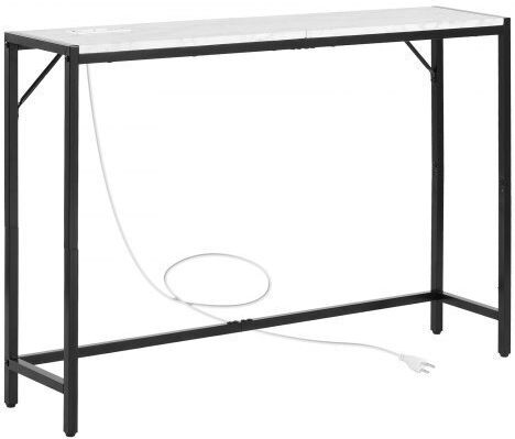 Конзолна маса Метална с Мраморно Покритие Marble Д110xШ23.9xВ74.2cm