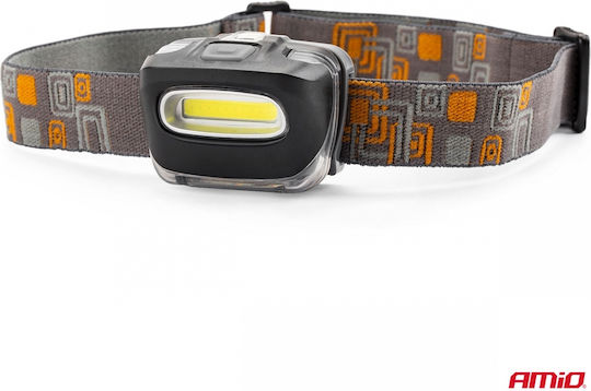 AMiO Headlamp LED IPX3 with Maximum Brightness 80lm 150 Flux