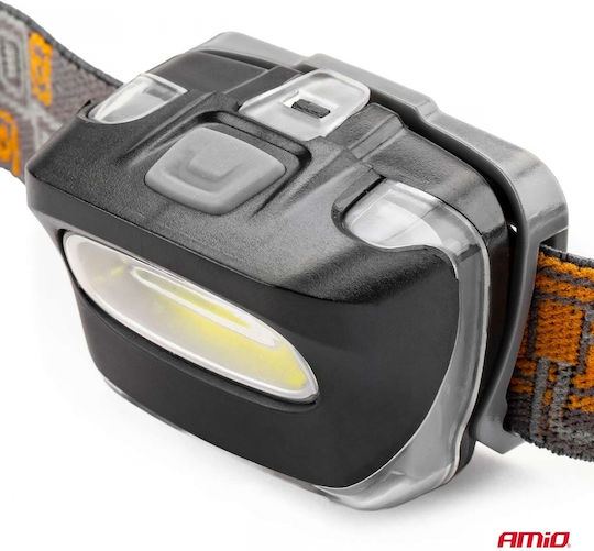 AMiO Headlamp LED IPX3 with Maximum Brightness 80lm 150 Flux