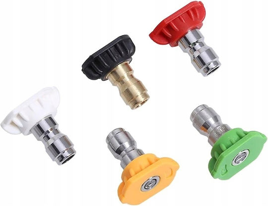 Rosfix Set of 5 Quick Connect Pressure Washer Nozzles 0° 15° 25° 40° 60° + Washing Lance Y