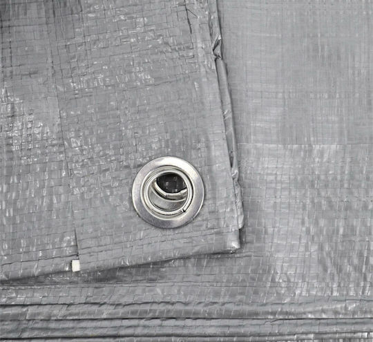 AWTools Waterproof Tarpaulin 120gr/m² 3x3m. Light Type Gray