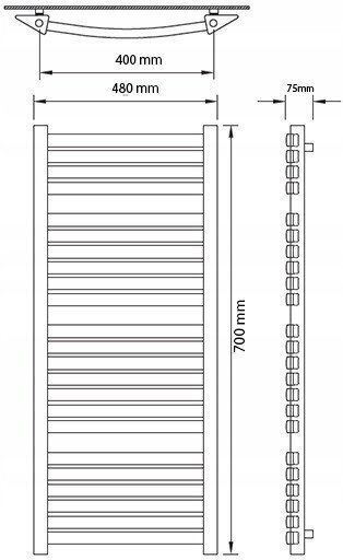 Radiator Baie Turan T15/40 Edan 700/480