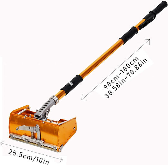 Cutie de Glet Proflex – Unealtă de Îmbinare Plăci de Gips Carton 3 Kg 250 Mm Telescopică în 5 Trepte Reglaj Lamă în 6 Trepte Roți Reglabile Cap Reglabil