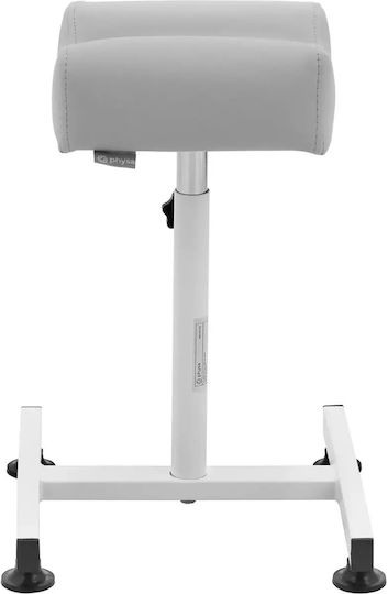 Kosmetische Fußstütze Pediküre 24x22cm Höhe 47-67cm Grau