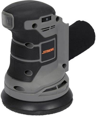 Sthor Solo Battery Powered Eccentric Sander 125mm Battery 20V with Speed Control and with Suction System 78143