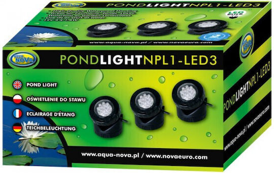 Aqua Nova Teich LED Licht 3x1 6W LED