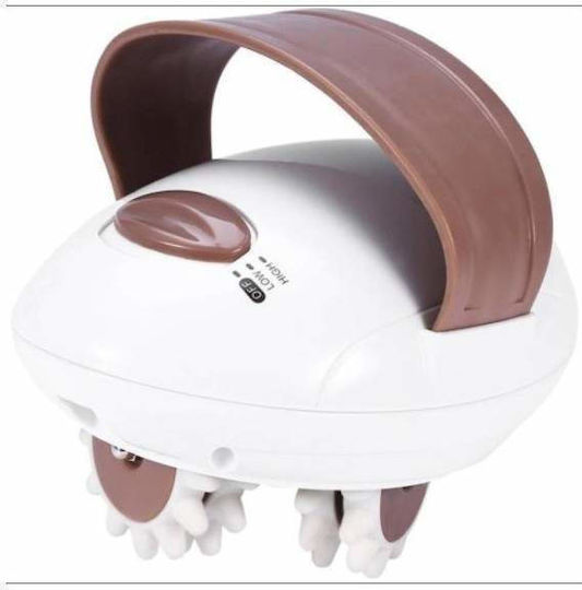 Siks Anti-cellulite Massage Device 6 Rotating Rollers Included 2 Speed Settings White Color