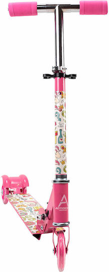 Action One Kids 3-wheel Scooter Flowers Unicorns Pink