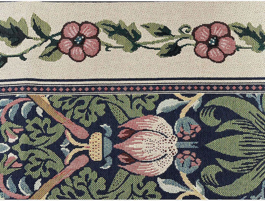 Signare Ταπισερί Τοίχου 109x139cm – William Morris Strawberry Thief Blue